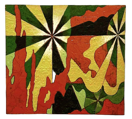 Wood grain silhouette with flexible energy rays